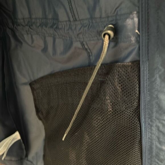 COLUMBIA Ladies Navy Hooded Jacket L - Picture 5 of 8